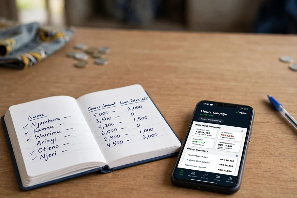 Kosalo works alongside your existing records, not instead of them